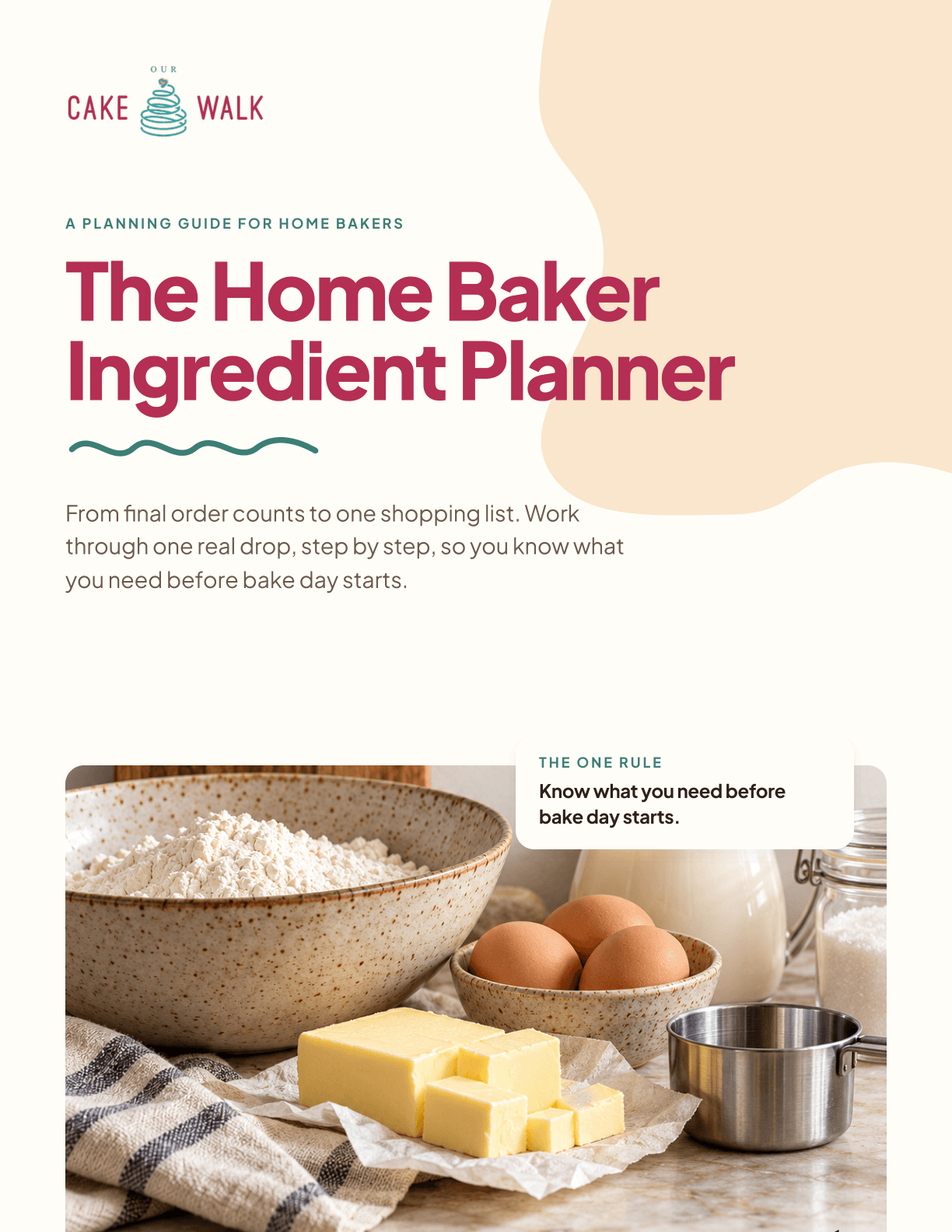 Cover of The Home Baker Ingredient Planner
