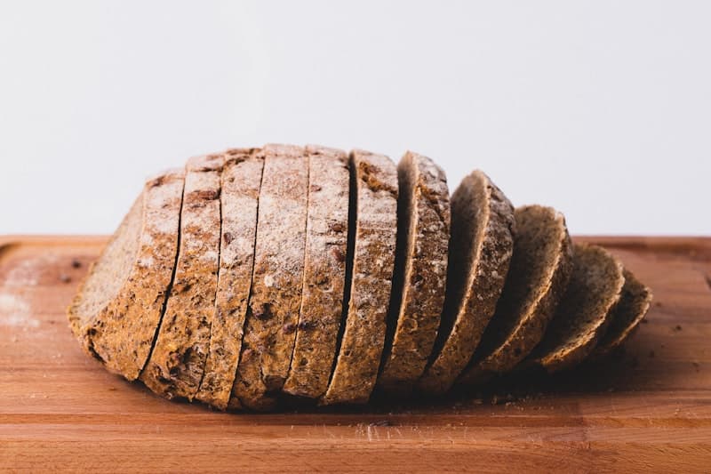 Fresh bread on a kitchen counter